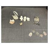 Metal Owl Wind Chime, Wade Whimsies Bird,