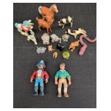 Variety of miniature Animals, plastic & rubber