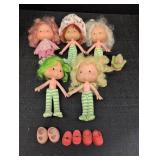 1979 Strawberry Shortcake dolls, Shoes & Bird