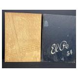 1953 & 1954 El-Pe Laporte High School yearbooks