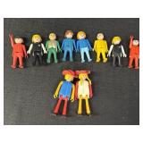 8 1974 Geobra play figures & 2 similar figures,