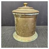 Vintage Brass Jar/Canister w/ Lid