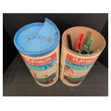 (2) containers Playskool Lincoln Logs Scout set