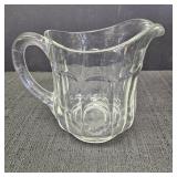 Vintage Clear Pressed Glass Pitcher
