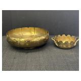 2 brass Urli bowls 4-8.24"