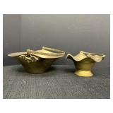 2 Brass Handled Baskets