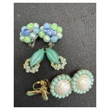 (4) Pairs of Clip On Earrings