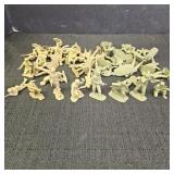 Green & Tan Plastic Army Men Figures