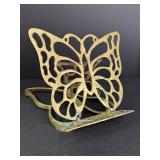 Brass butterfly book holder, adjustable &
