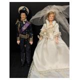 Prince Charles, Princess Diana doll figurines