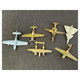 6 toy metal fighter planes