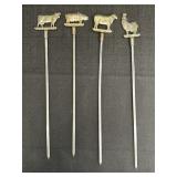 Metal Rostfrei Skewers Animal