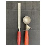 Ice cream scoop & file