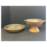 2 Copper Colanders