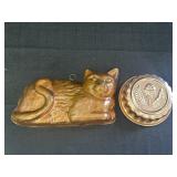 2 Copper Cat & Acorn Molds
