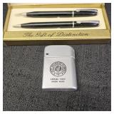 Local 1010 Union Lighter & Two Alexander Pens