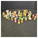 Assortment of Vintage Rubber Characters