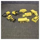 Misc Vintage Yellow Construction Vehicle Toys