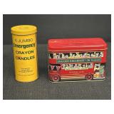 Tin w/ 6 Jumbo Emergency Crayon Candles &