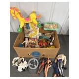 Misc toys, Barbie/baby bodies & heads, etc.