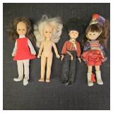 (4) Vintage Dolls