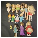 Variety of Vintage Dolls