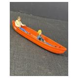 Coleman canoe w/2 people figurines, Coleman & Mr.