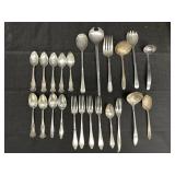 Variety of Sliver & Sliver Plated Flatware