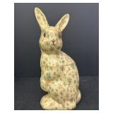11" Floral Pattern Fabric Bunny