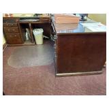 Mahogany L Shape Office Desk