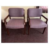 Pair of Upholstered Arm Chairs
