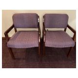 Pair of Upholstered Arm Chairs