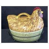 Temp-tations rooster presentable ovenware 2qt