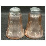 Pink depression glass salt & pepper shaker