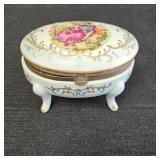 Ardco Courting Couple Porcelain Trinket Box