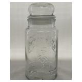 Planters peanut 75th anniversary glass jar w/ lid