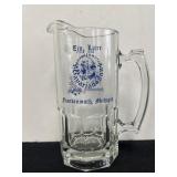 Glass Michigan Beer Pitcher