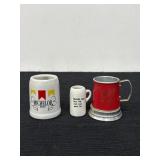 Mini Beer Stein Shot Glasses