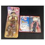 2 Ty Teenie Beanie Bears - Britannia & Spangle,