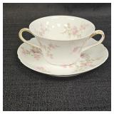 Haviland Limoges Porcelain Teacup & Saucer