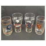 Chicago Bears drinking glasses