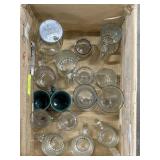 Variety of Glass Drinking Cups