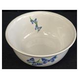 FTD ceramic bowl w/ blue butterfly design