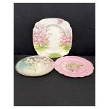 Pink Floral Plates