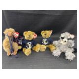 4 Ty Attic Treasures jointed plush toys - Lawrence
