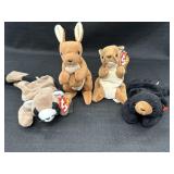 4 Ty Beanie Babies - Ringo, Pouch (no swing tag),