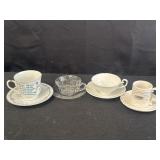 Vtg. teacup and saucer sets