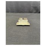 Mini Salt & Pepper Shaker on silver plated tray