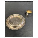 Silver Plated Cup & Plate