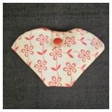 Vintage Red Floral Vinyl Sewing Kit